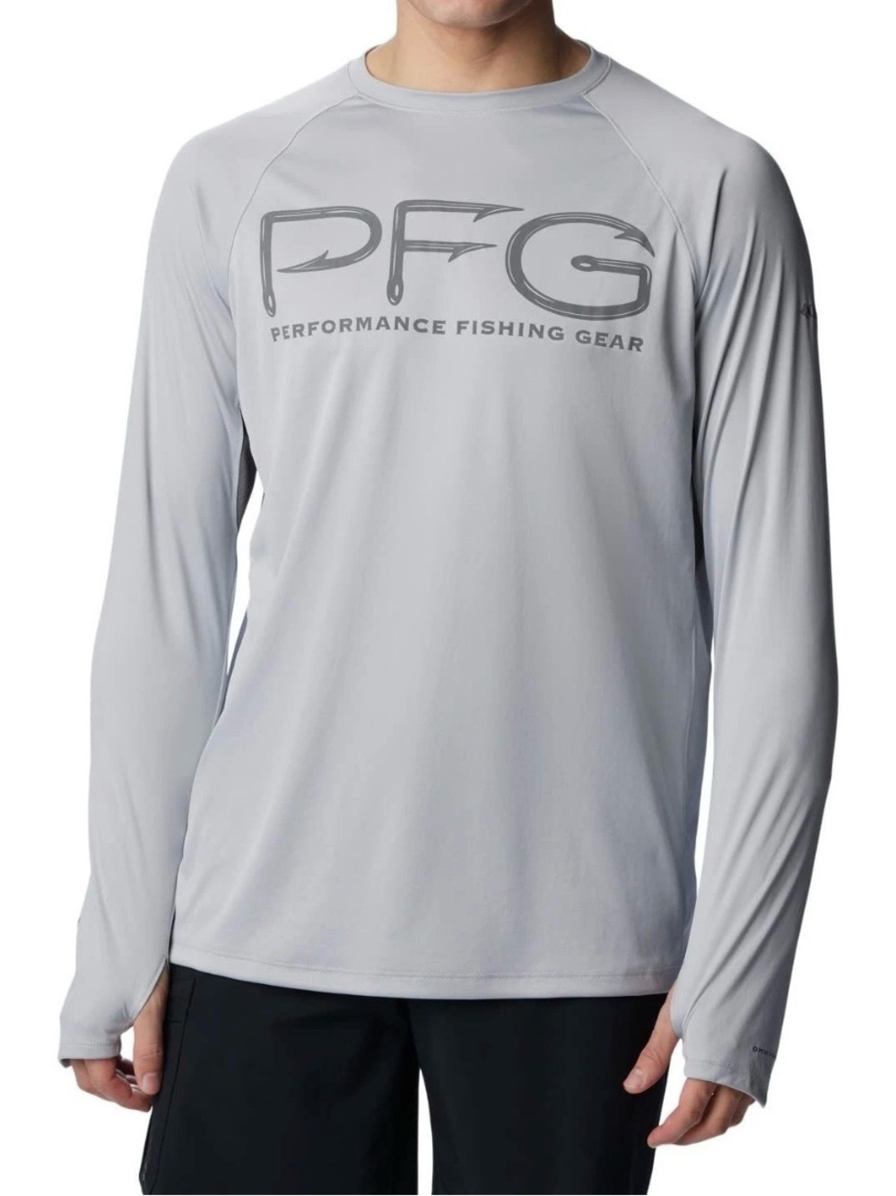 Brand new Columbia Light Gray PFG Long-Sleeve Men's Rash Guard